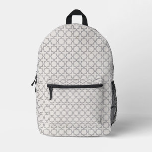 Elegant Arabesque Ornament Printed Backpack