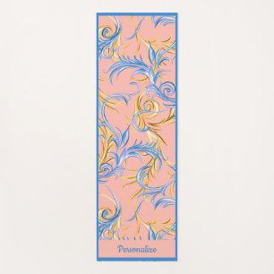Elegant Arabesque Swirls  Zen Yoga Namaste Mat