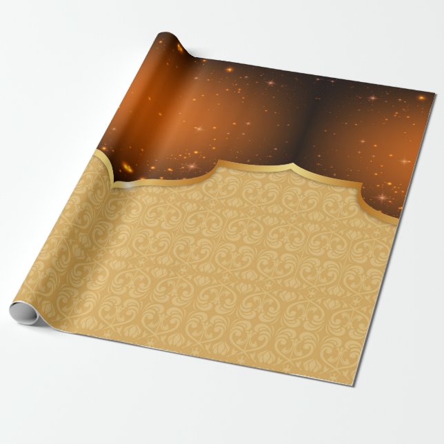 Elegant Arabian Wrapping Paper (Unrolled)