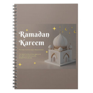 Elegant Arabic Calligraphy Ramadan Wishes Notebook