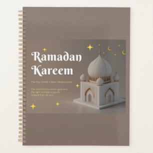 Elegant Arabic Calligraphy Ramadan Wishes Planner