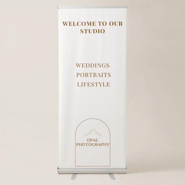 Elegant Arch Business Retractable Banner (Front)