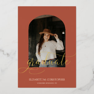 Elegant Arch Frame 5 Photo Collage Graduation Real