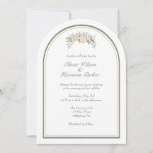 Elegant Arch Wedding Invitation – Minimalist