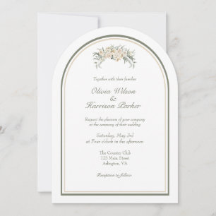 Elegant Arch Wedding Invitation – Minimalist