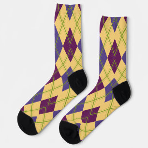 Elegant Argyle Pattern for Golf Lovers Socks