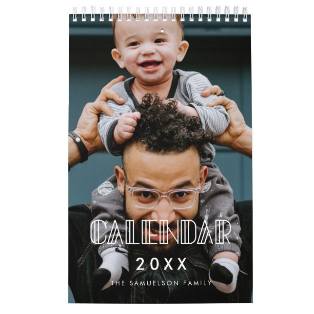 Elegant art deco 2026 photo calendar (Cover)