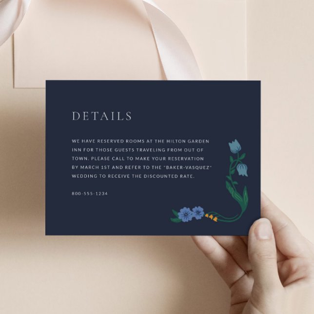 Elegant Art Deco Accommodations Enclosure Card (Creator Uploaded)