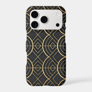 Elegant Art Deco Black & Gold Geometric Sticker