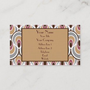 Elegant Art Deco Design Luxury Linen Business Card