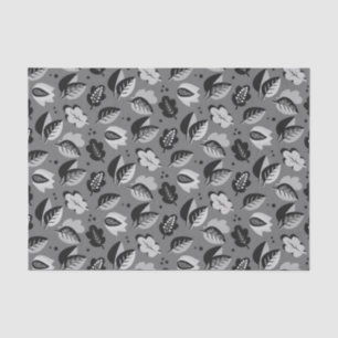 Elegant Art Deco Fall Leaves Autumn Pattern Tissue Paper