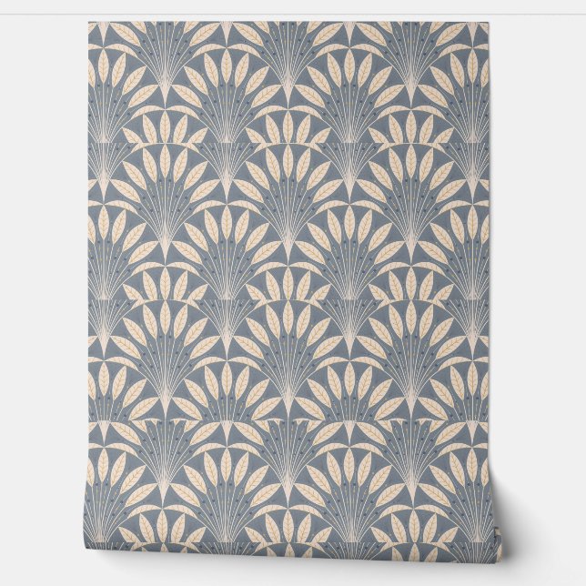 "Elegant Art Deco fan Wallpaper| Vintage Geometric Wallpaper (Unrolling)