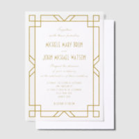 Elegant Art Deco Frame Vintage Classic Wedding