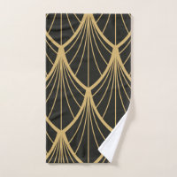 Elegant,Art deco, gold,black,fan,pattern,chic,vint