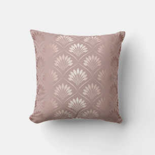 Elegant art deco gold lattice pattern cushion