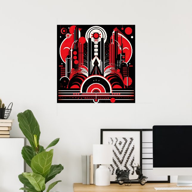 Elegant Art Deco lovers  Poster (Home Office)