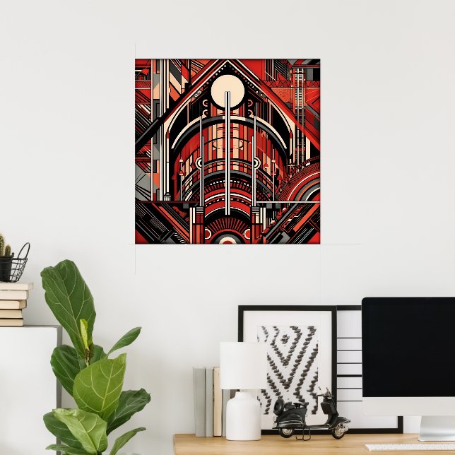Elegant Art Deco lovers  Poster (Home Office)