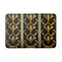 Elegant art deco pattern in black and gold