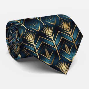Elegant art deco pattern tiled  tie