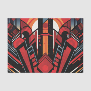 Elegant art deco pattern tissue paper