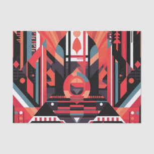 Elegant art deco pattern tissue paper