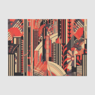 Elegant Art Deco pattern Tissue Paper