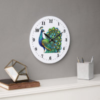 Elegant art deco Peacock