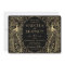 Elegant Art Deco Peacocks Wedding Gold on Black
