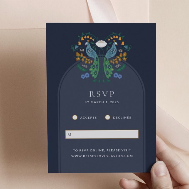 Elegant Art Deco RSVP Enclosure Card (Creator Uploaded)