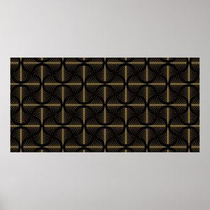 Elegant Art Deco style seamless repeat pattern wit Poster
