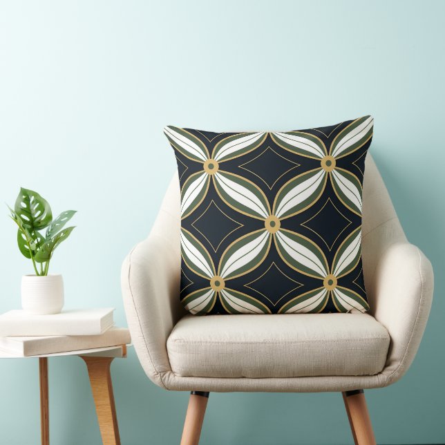 Elegant art deco tiled pattern  cushion (Chair)