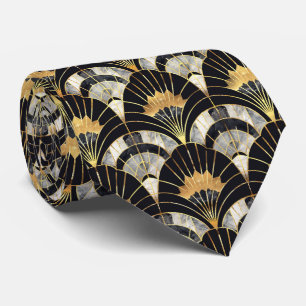 Elegant art deco tiled pattern  tie