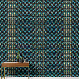 elegant art Deco tiled pattern Wallpaper