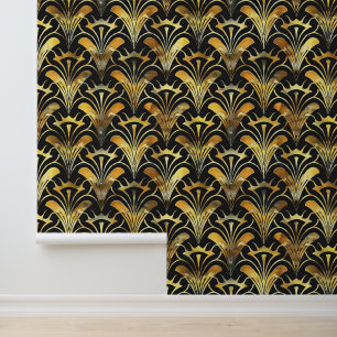 Elegant art deco tiled pattern wallpaper