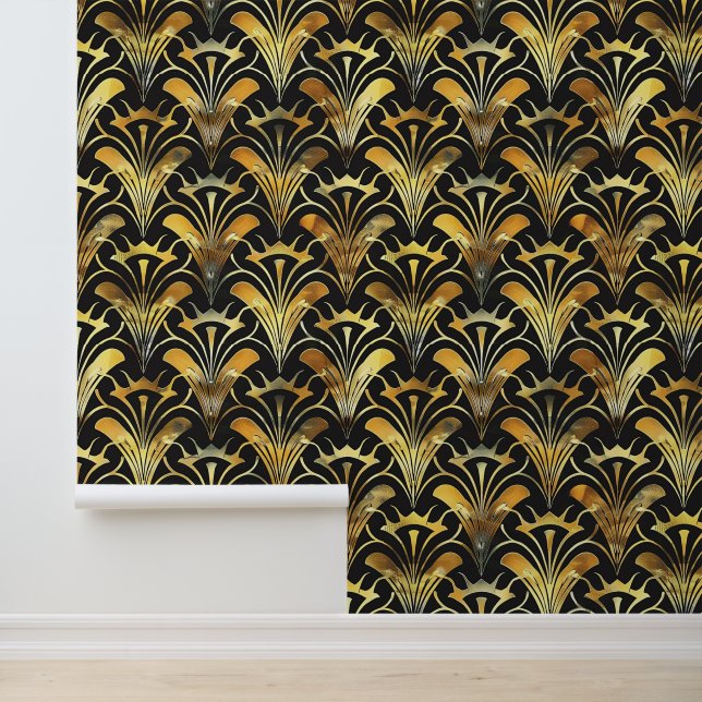 Elegant art deco tiled pattern  wallpaper (Application)