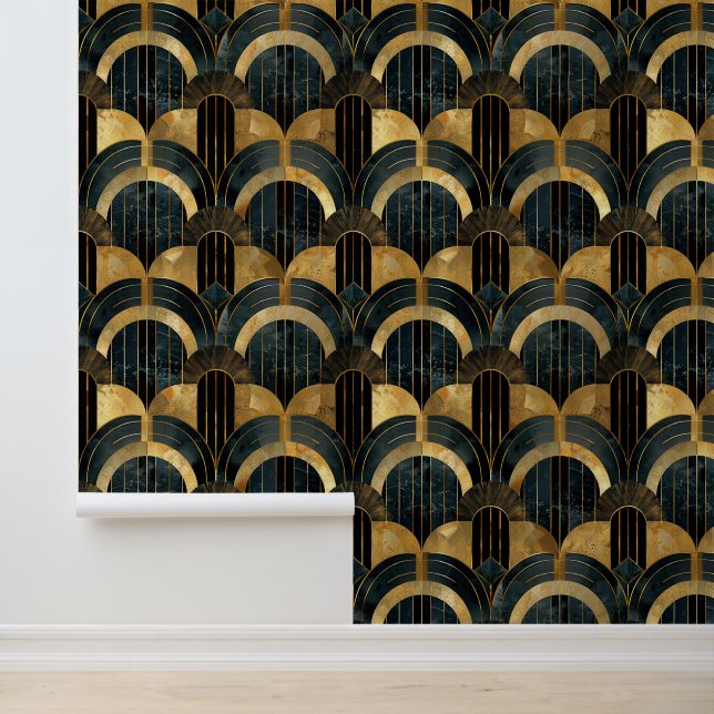 Elegant art deco tiled pattern  wallpaper (Application)