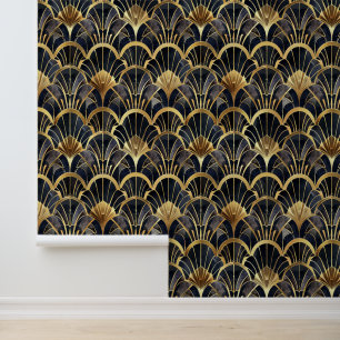 Elegant art deco tiled pattern wallpaper