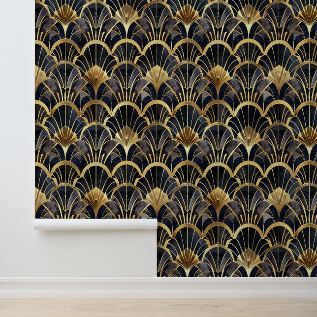 Elegant art deco tiled pattern wallpaper (Application)