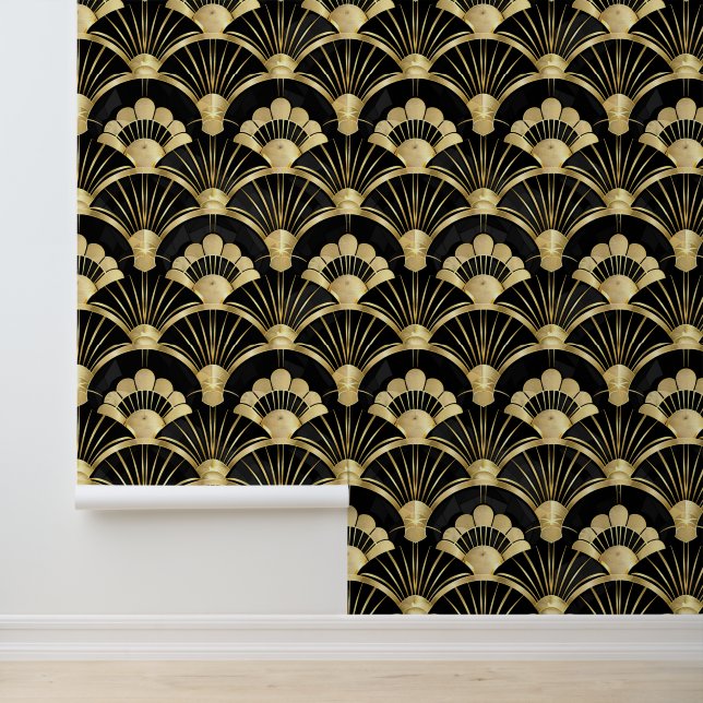 Elegant art deco tiled pattern  wallpaper (Application)
