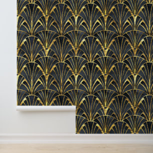 Elegant art deco tiled pattern Wallpaper