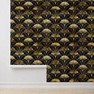 Elegant art deco tiled pattern wallpaper