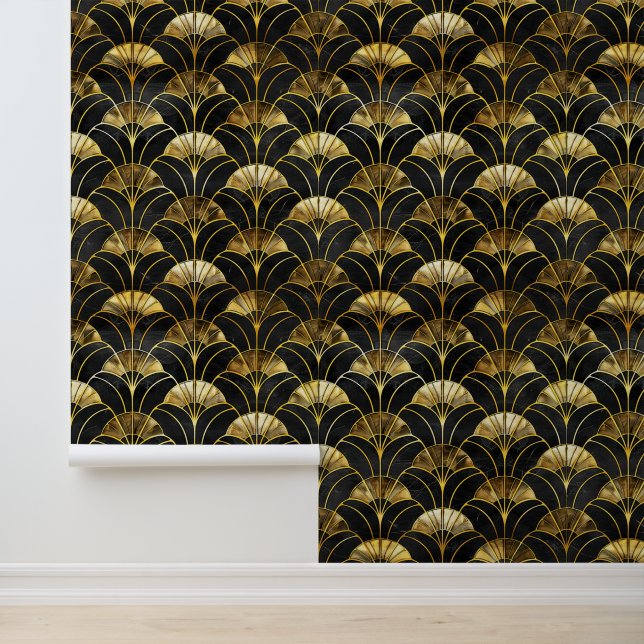 Elegant art deco tiled pattern  wallpaper (Application)