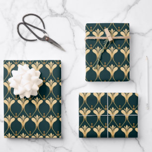 Elegant Art Deco tiled pattern Wrapping Paper Sheet