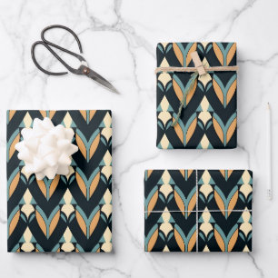 Elegant Art Deco tiled pattern Wrapping Paper Sheet