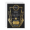 Elegant Art Deco Wedding Invitations Black Gold
