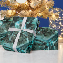 Elegant Art Glass Blue Green Jewel Aqua Christmas