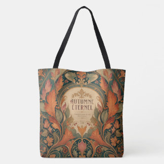  Elegant Art Nouveau Autumn Botanical Tote Bag