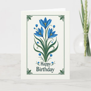 Elegant Art Nouveau Bloom Card