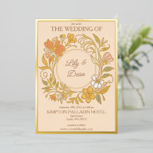 Elegant Art Nouveau Floral Wedding