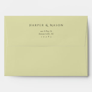 Elegant Art Nouveau Fully Printed Wedding Envelope